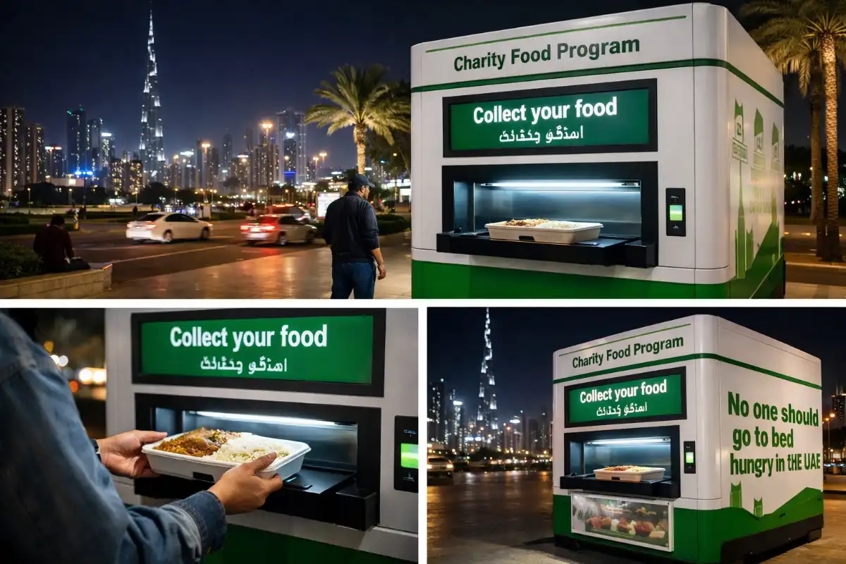 Pamamahagi ng pagkain gamit ang mga matatalinong aparato sa Dubai