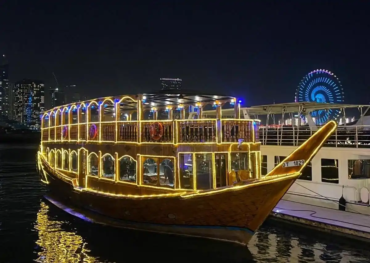 Experience dinner on the Ocean Empress ship