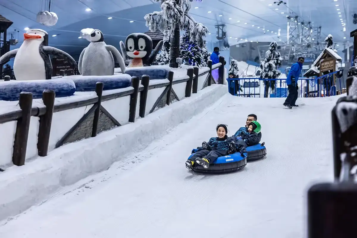 Skiing attractions in Dubai