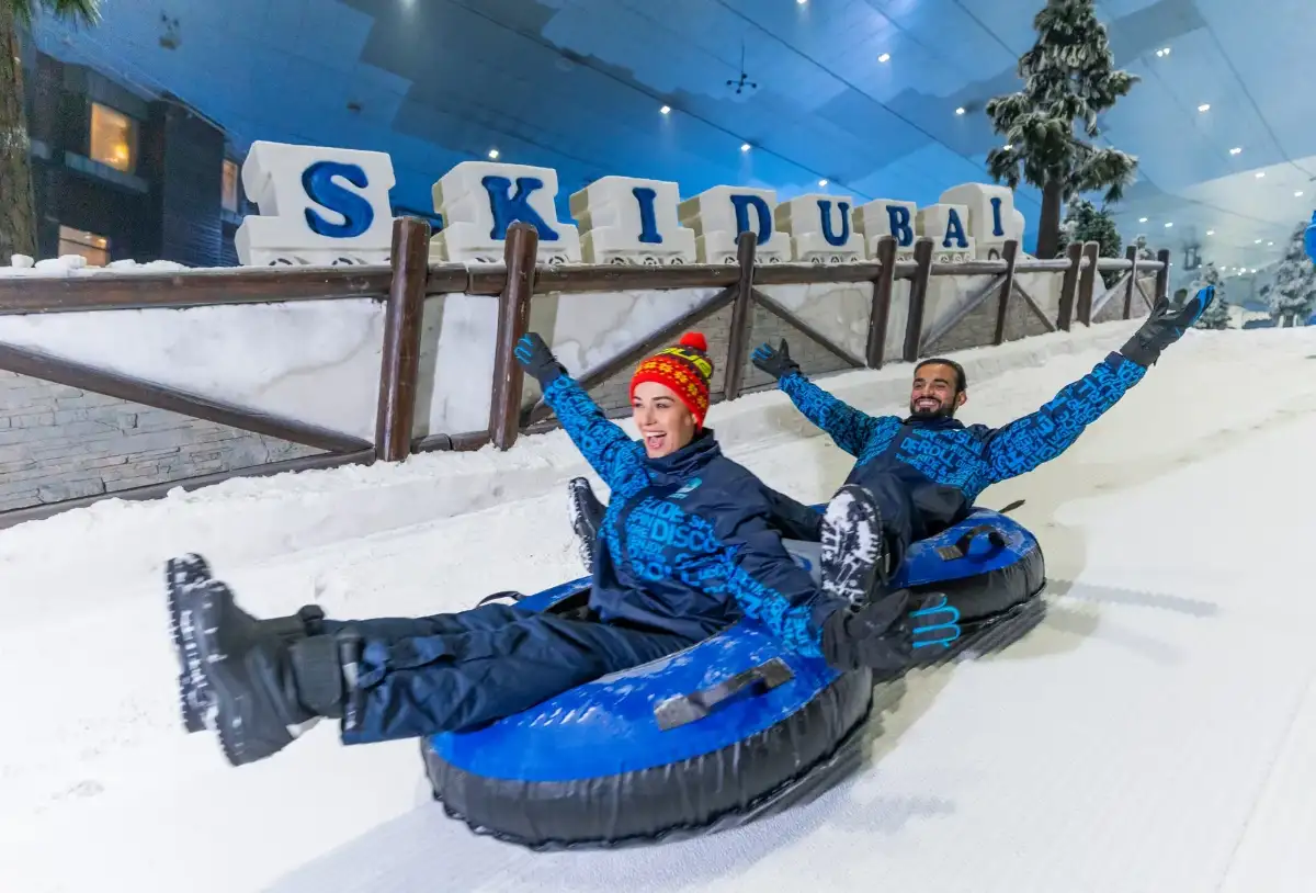 How much are the skiing costs in Dubai?