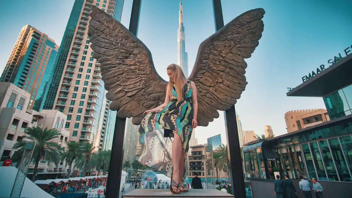Mexican Wings Statue Dubai