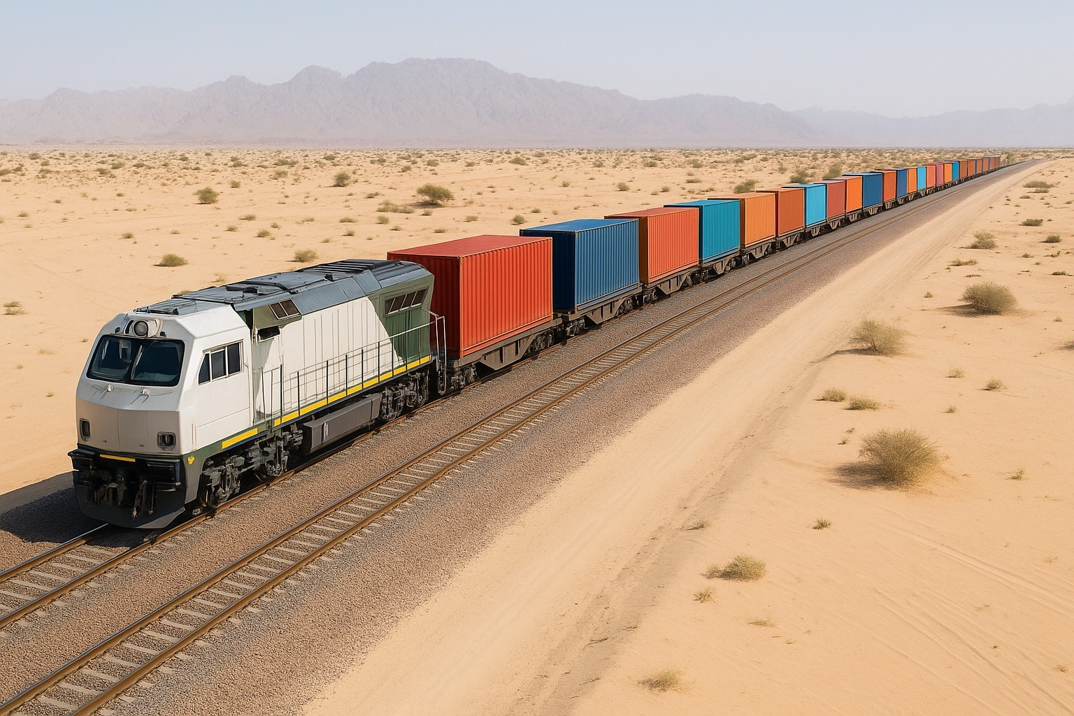 Lancement du service ferroviaire entre les Émirats et Oman avec une capacité de 193 200 TEU par an.